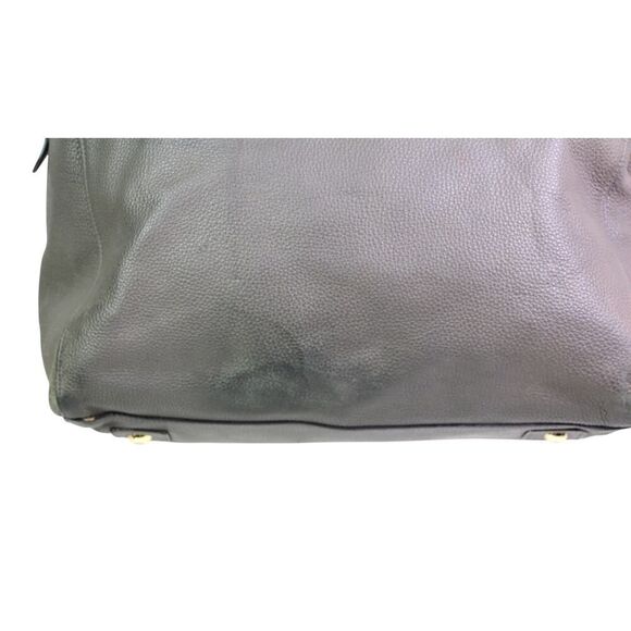 ROOMY Mulberry MUSHROOM GRAY GENUINE LEATHER ZIP TOP SHOULDER BAG HANDBAG PURSE - Picture 5 of 16